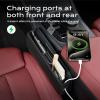 imageCoverado Universal Car Seat Gap Filler Organizer Premium Suede Leather Car Seat Side Gap Filler Seat Gap Storage Box for Suv Truck Car Interior Accessories Black1pcBlack1PC