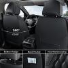 imageCoverado Front Seat Covers Waterproof Seat Covers 2 Pack Nappa Leather Car Seat Covers Black Seat Covers for Cars Automotive Seat Covers Universal Car Seat Protector Fit for Most Cars BlackampampRedABlack