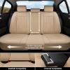 imageCoverado Seat Covers Car Seat Covers Full Set Leather Seat Covers for Cars Automotive Seat Covers Car Seat Protector Car Accessories Fit for Most Sedans SUV Pickup TruckBlackampampBeigebeige