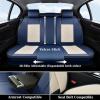 imageCoverado Seat Covers Car Seat Covers Full Set Leather Seat Covers for Cars Automotive Seat Covers Car Seat Protector Car Accessories Fit for Most Sedans SUV Pickup TruckBlackampampBeigeBlueBeige