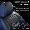 imageCoverado Seat Covers Car Seat Covers Full Set Leather Seat Covers for Cars Automotive Seat Covers Car Seat Protector Car Accessories Fit for Most Sedans SUV Pickup TruckBlackampampBeigeBlueBlack