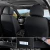 imageCoverado Seat Covers Car Seat Covers Full Set Leather Seat Covers for Cars Automotive Seat Covers Car Seat Protector Car Accessories Fit for Most Sedans SUV Pickup TruckBlackampampBeigeblack