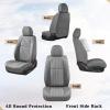imageCoverado Seat Covers Car Seat Covers Full Set Leather Seat Covers for Cars Automotive Seat Covers Car Seat Protector Car Accessories Fit for Most Sedans SUV Pickup TruckBlackampampBeigegray
