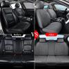 imageCoverado Seat Covers Car Seat Covers Full Set Leather Seat Covers for Cars Automotive Seat Covers Car Seat Protector Car Accessories Fit for Most Sedans SUV Pickup TruckBlackampampBeigegray
