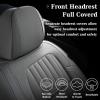 imageCoverado Seat Covers Car Seat Covers Full Set Leather Seat Covers for Cars Automotive Seat Covers Car Seat Protector Car Accessories Fit for Most Sedans SUV Pickup TruckBlackampampBeigegray