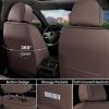 imageCoverado Seat Covers Car Seat Covers Full Set Leather Seat Covers for Cars Automotive Seat Covers Car Seat Protector Car Accessories Fit for Most Sedans SUV Pickup TruckBlackampampBeigeCoffee