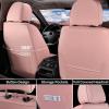 imageCoverado Seat Covers Car Seat Covers Full Set Leather Seat Covers for Cars Automotive Seat Covers Car Seat Protector Car Accessories Fit for Most Sedans SUV Pickup TruckBlackampampBeigePinkGrey