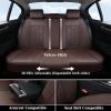 imageCoverado Seat Covers Car Seat Covers Full Set Leather Seat Covers for Cars Automotive Seat Covers Car Seat Protector Car Accessories Fit for Most Sedans SUV Pickup TruckBlackampampBeigeCoffee