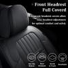 imageCoverado Seat Covers Car Seat Covers Full Set Leather Seat Covers for Cars Automotive Seat Covers Car Seat Protector Car Accessories Fit for Most Sedans SUV Pickup TruckBlackampampBeigeblack