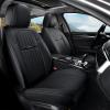 imageCoverado Seat Covers Car Seat Covers Full Set Leather Seat Covers for Cars Automotive Seat Covers Car Seat Protector Car Accessories Fit for Most Sedans SUV Pickup TruckBlackampampBeigeblack