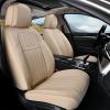 imageCoverado Seat Covers Car Seat Covers Full Set Leather Seat Covers for Cars Automotive Seat Covers Car Seat Protector Car Accessories Fit for Most Sedans SUV Pickup TruckBlackampampBeigebeige