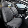 imageCoverado Seat Covers Car Seat Covers Full Set Leather Seat Covers for Cars Automotive Seat Covers Car Seat Protector Car Accessories Fit for Most Sedans SUV Pickup TruckBlackampampBeigegray