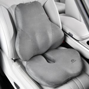 imageCoverado Leather Car Headrest Pillow Car Neck Pillow with Adjustable Strap Head Support Rest Driver Relax Head Muscles Relieve Driving Fatigue Breathable ampamp Removable Cover GrayGray
