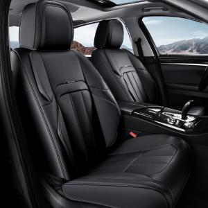imageCoverado Car Seat Cover Cover for Cars Full Seat Premium Leather Universal Fit Waterproof Seat Protectors Car Seat Cushion NonSlip for Most CarsBlackBlack
