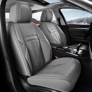 imageCoverado Car Seat Cover Cover for Cars Full Seat Premium Leather Universal Fit Waterproof Seat Protectors Car Seat Cushion NonSlip for Most CarsBlackGray