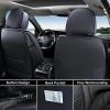 imageCoverado Front Leather Seat Covers for Ford F150 20152025 F250 F350 F450 20172025 Car SUV Pickup Truck Seat Protection BlackBlack