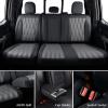 imageCoverado Front Leather Seat Covers for Ford F150 20152025 F250 F350 F450 20172025 Car SUV Pickup Truck Seat Protection BlackBlackGray