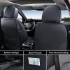 imageCoverado Front Leather Seat Covers for Ford F150 20152025 F250 F350 F450 20172025 Car SUV Pickup Truck Seat Protection BlackBlackGray