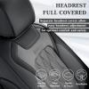 imageCoverado Front Leather Seat Covers for Ford F150 20152025 F250 F350 F450 20172025 Car SUV Pickup Truck Seat Protection BlackBlackGray