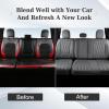 imageCoverado Front Leather Seat Covers for Ford F150 20152025 F250 F350 F450 20172025 Car SUV Pickup Truck Seat Protection BlackGray