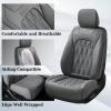imageCoverado Front Leather Seat Covers for Ford F150 20152025 F250 F350 F450 20172025 Car SUV Pickup Truck Seat Protection BlackGray