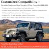 imageCoverado Seat Covers for Jeep Wrangler Waterproof Leather Car Front Seat Cover for Truck Pickup Full Coverage Car Seat Cushion Protector Custom Fit for 20132017 Jeep Wrangler 2Door4DoorBlackBlack