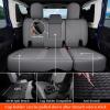 imageCoverado Seat Covers for Jeep Wrangler Waterproof Leather Car Front Seat Cover for Truck Pickup Full Coverage Car Seat Cushion Protector Custom Fit for 20132017 Jeep Wrangler 2Door4DoorBlackGray