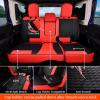 imageCoverado Seat Covers for Jeep Wrangler Waterproof Leather Car Front Seat Cover for Truck Pickup Full Coverage Car Seat Cushion Protector Custom Fit for 20132017 Jeep Wrangler 2Door4DoorBlackRed