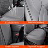 imageCoverado Seat Covers for Jeep Wrangler Waterproof Leather Car Front Seat Cover for Truck Pickup Full Coverage Car Seat Cushion Protector Custom Fit for 20132017 Jeep Wrangler 2Door4DoorBlackGray
