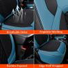 imageCoverado Seat Covers for Jeep Wrangler Waterproof Leather Car Front Seat Cover for Truck Pickup Full Coverage Car Seat Cushion Protector Custom Fit for 20132017 Jeep Wrangler 2Door4DoorBlackBlue