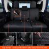 imageCoverado Seat Covers for Jeep Wrangler Waterproof Leather Car Front Seat Cover for Truck Pickup Full Coverage Car Seat Cushion Protector Custom Fit for 20132017 Jeep Wrangler 2Door4DoorBlackBlack