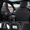 imageCoverado Tundra Seat Covers Front Car Seat Covers Fit for Toyota Tundra 20142021 Faux Leather Seat Cover Protector for Truck Automotive Seat Covers Car Interior AccessoriesBlackampampRedRed Line