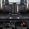 imageCoverado Tundra Seat Covers Front Car Seat Covers Fit for Toyota Tundra 20142021 Faux Leather Seat Cover Protector for Truck Automotive Seat Covers Car Interior AccessoriesBlackampampRedBlack