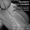 imageCoverado Tundra Seat Covers Front Car Seat Covers Fit for Toyota Tundra 20142021 Faux Leather Seat Cover Protector for Truck Automotive Seat Covers Car Interior AccessoriesBlackampampRedGray