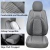 imageCoverado Tundra Seat Covers Front Car Seat Covers Fit for Toyota Tundra 20142021 Faux Leather Seat Cover Protector for Truck Automotive Seat Covers Car Interior AccessoriesBlackampampRedGray