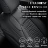 imageCoverado Tundra Seat Covers Front Car Seat Covers Fit for Toyota Tundra 20142021 Faux Leather Seat Cover Protector for Truck Automotive Seat Covers Car Interior AccessoriesBlackampampRedBlack