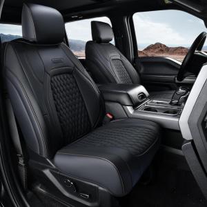 imageCoverado Tundra Seat Covers Front Car Seat Covers Fit for Toyota Tundra 20142021 Faux Leather Seat Cover Protector for Truck Automotive Seat Covers Car Interior AccessoriesBlackampampRedBlack