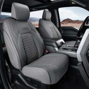 imageCoverado Tundra Seat Covers Front Car Seat Covers Fit for Toyota Tundra 20142021 Faux Leather Seat Cover Protector for Truck Automotive Seat Covers Car Interior AccessoriesBlackampampRedGray