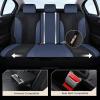 imageCoverado Automotive Seat Covers Full Set Luxury Car Seat Covers Leather Seat Covers Mesh Design Pink Driver Seat Protectors Universal Fit for SUVs Trucks SedansBuleBlack