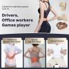imageCoverado Seat Cushion and Lumbar Support Pillow One Piece for Car Office Chair Ergonomic Memory Foam Desk Chair Cushion Back Support Pillow Sciatica ampamp Back ampamp Tailbone Pain Relief CushionGraySeat Cushion 3in1beige