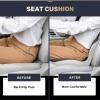 imageCoverado Seat Cushion and Lumbar Support Pillow One Piece for Car Office Chair Ergonomic Memory Foam Desk Chair Cushion Back Support Pillow Sciatica ampamp Back ampamp Tailbone Pain Relief CushionGray1 Seat Cushion Lumbar Supportgray1