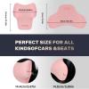 imageCoverado Seat Cushion and Lumbar Support Pillow One Piece for Car Office Chair Ergonomic Memory Foam Desk Chair Cushion Back Support Pillow Sciatica ampamp Back ampamp Tailbone Pain Relief CushionGrayLumbar Support  Headrestpink