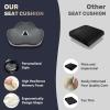 imageCoverado Seat Cushion and Lumbar Support Pillow One Piece for Car Office Chair Ergonomic Memory Foam Desk Chair Cushion Back Support Pillow Sciatica ampamp Back ampamp Tailbone Pain Relief CushionGraySeat Cushiongray