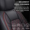 imageCoverado Tundra Seat Covers Back Leather Car Seat Covers for Trucks Automotive Seat Covers Protector Custom Fit 20072021 Toyota TundraRear Seat CoverBlueRed