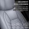 imageCoverado Tundra Seat Covers Back Leather Car Seat Covers for Trucks Automotive Seat Covers Protector Custom Fit 20072021 Toyota TundraRear Seat CoverBlueGray