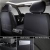 imageCoverado Tundra Seat Covers Back Leather Car Seat Covers for Trucks Automotive Seat Covers Protector Custom Fit 20072021 Toyota TundraRear Seat CoverBlueBlue