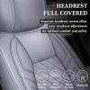 imageCoverado Tundra Seat Covers Back Leather Car Seat Covers for Trucks Automotive Seat Covers Protector Custom Fit 20072021 Toyota TundraRear Seat CoverBlueGray
