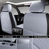 imageCoverado Tundra Seat Covers Back Leather Car Seat Covers for Trucks Automotive Seat Covers Protector Custom Fit 20072021 Toyota TundraRear Seat CoverBlueGray