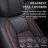 imageCoverado Tundra Seat Covers Back Leather Car Seat Covers for Trucks Automotive Seat Covers Protector Custom Fit 20072021 Toyota TundraRear Seat CoverBlueRed