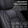 imageCoverado Tundra Seat Covers Back Leather Car Seat Covers for Trucks Automotive Seat Covers Protector Custom Fit 20072021 Toyota TundraRear Seat CoverBlueBlack